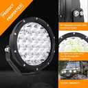 BIGLIONX Round LED Offroad Lights 7inch 2pcs 210W 32000LM LED Off Road Light Super Bright Amber Offroad Lights Driving Light Spot Light Bar with Wiring Harness IP68 for Trucks Pickup ATV UTV SUV