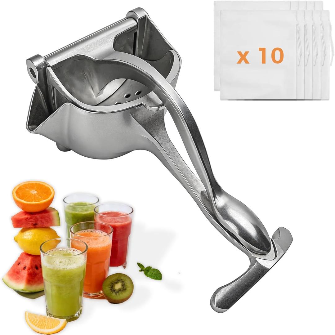 Hand Fruit Juice Squeezer Handheld Aluminum Alloy - 2026 New Lemon Squeezer Hand Press,Non-Slip Ergonomic Handle, Easy to Use & Clean