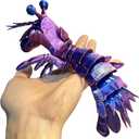 8.3 Inch 3D Printed Mantis Shrimp, 3D Printed Sea Animals Collectible, Lifelike Marine Creature with Flexible Joints, Desk Decor for Marine Biology Enthusiasts