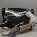 Foldable Rollator Walker with Seat for Seniors,Lightweight 2-in-1 Rolling Walkers and Wheelchair Combo with Adjustable Handle Height,Transport Chair with Brakes 300 lbs Weight Capacity (Blue-all Terrain(10" Front and 8" Rear Wheels))