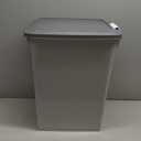 IRIS USA Dog Food Storage Container with Wheels, Airtight Lid, 2-Cup Scoop, Up to 30 Pounds Pet Food Storage, Built in Scoop Storage in Lid, Versatile Pet Food Bin, Portable, BPA Free, Gray/Dark Gray