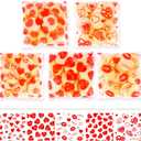 Konsait 100 Pcs Valentine Cellophane Treat Bags Self Sealing 4x5 Cellophane Bags for Valentine Galentine Wedding Birthday Party Favors Supplies