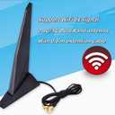 External WiFi 6 6E Antenna 2.4G/5G Magnetic Base Antenna PC Desktop Computer for Asus Rog Strix Z690 B460 B360 H610 H670 M13H M12 M11 WiFi 2T2R Motherboard Card (Cable 80cm/2.7ft)