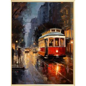 San Francisco Cable Car Painting | Urban Impressionism Art