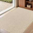 Door Mat 32"x47", Non Slip Washable Indoor Door Mat, Khaki, 2'8" X 3'11"