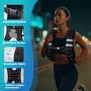 Weighted Vest, 12lb Weight Vest with Reflective Stripe, for Men Women Workout Equipment for Strength Training, Running, Jogging, Fitness, Weight Loss