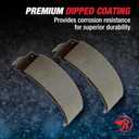 Raybestos Element3 Automotive Replacement Rear Drum Brake Shoes Set for Select Acura, Honda (576PG) (One Size)