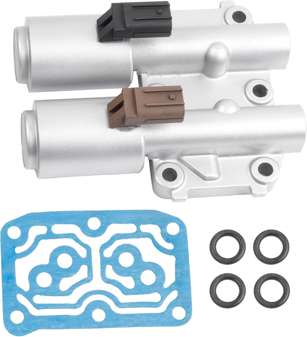 Dasbecan Transmission Dual Linear Solenoid with Gasket Compatible with 2002-2011 Honda CR-V/Accord/Element 2002-2006 Acura RSX TSX Replaces 28260-PRP-014 98990B GEGT7610-262 90428C