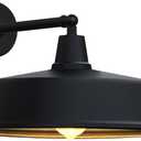 JOESA Extra Large 24 Outdoor gooseneck barn Light, Rustic Farmhouse Style Wall Mounted barn Lighting, Perfect for Outdoor Home, Porch and Garage Lighting (24" Dome-1 PACK)