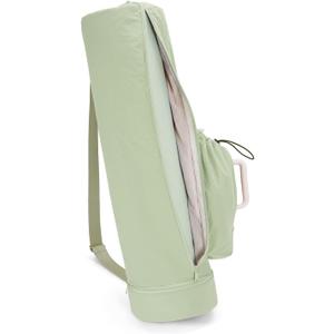 sportsnew Puffy Yoga Mat Bag Yoga Gym Bags for Women Men, Full-Zip Pilates Bag with Wet Pocket & Side Zip Drawstring Pocket Fits Tumblers with Handle, Yoga Mat Storage for Carrier Quick Access
