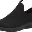 Skechers Women's Work Relaxed Fit Ultra Flex SR Slip Resistant Sneaker (7.5, Black)