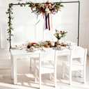 Over The Table Rod Stand with Clamps Adjustable Length Black Table Arch 28"-69" Tall 30"-98" Length Arch Hanging, for Wedding Birthday Party Halloween Christmas Party