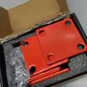 2 Pack D-Ring Shackles Mount Bracket with Backer Plate, D Ring Shackle Bracket, 5 TON Bolt On Clevis Mount Bumper Shackle Bracket, for Truck, Tractors, ATV, UTV, Pickup Trucks, Red