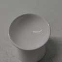 White Small Ceramic Raised Cat Bowls, Tilted Elevated Food or Water Bowls, Stress Free, Backflow Prevention, Dishwasher and Microwave Safe, Lead & Cadmium Free