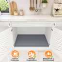 TigeJoy 34" x 22" Under Sink Mats for Kitchen Waterproof, Leak-Proof Silicone Mat Sink Protector and Cabinet Liner, Kitchen Essentials Organizer and Storage, Boot or Shoe Tray, Pet Feeding Mat