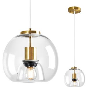 Clear Glass Pendant Light Kitchen Island, 7.87", 1 Pack, 7.87 in - 1-Pack