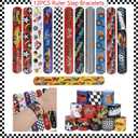 231PCS Cars Birthday Decorations Set Race Car Birthday Party Decorations Kit with Tablecloth, Banner, Plates, Cups, Napkins, Stickers & Slap Bracelets, Car Themed Party Decorations Serves 24