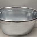 Large 6-Gallon Galvanized Tin Beverage Tub, 20x14x10 inches (Pack of 2)