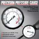 Bike Floor Pump with Gauge, Presta Schrader Valves for Road Bikes Balls