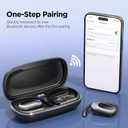 Open Ear Wireless Headphones Air Conduction Earbuds with Mic 42H Playtime Clear Calls LED Digital Display Over Earphones Lightweight Waterproof Secure Earhooks for PC Sports Running Game Business Work