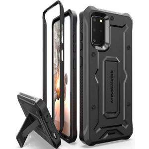ArmadilloTek Vanguard Case Designed for Samsung Galaxy S20+Plus (2020 Release) Military Grade Full-Body Rugged with Built-in Kickstand - Black ArmadilloTek Vanguard Case Designed for Samsung Galaxy S20+Plus (2020 Release) Military Grade Full-Body Rugged with Built-in Kickstand - Black