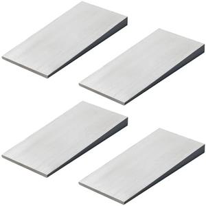 3  PCS Steel Flange Wedges, Metal Wedges Shims for Leveling, 4" x 2" Triangle Steel Wedge for Leveling, Welding & Metal Lathe Alignment