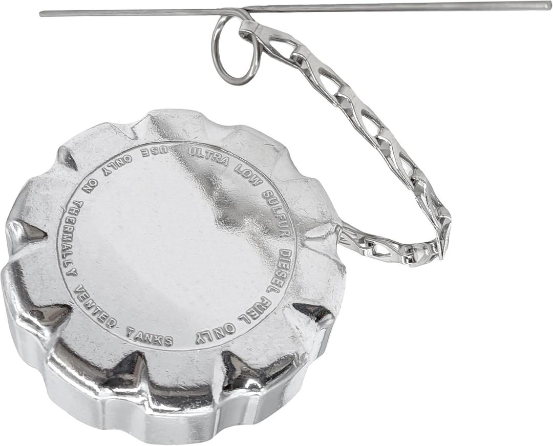 20770657 3" Neck With - 8 Threads Fuel Cap Fit for Volvo VN/VNL & Mack 2010-up Heavy Duty Trucks - Non-Locking Non-Vented Low Sulfur. Replaces# 20770683 S21685 20511587