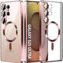 Compatible with Samsung Galaxy S25 Ultra Case（Only）.Magnetic Cover for S25, 6.9 Inches, Compatible with MagSafe， (Rose Gold)