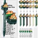 48 Sets Dumpster Fire Gifts Badge Reel and Dumpster Fire Pens Bookmark Funny Back to School Gifts Retractable Badge Holder for Response Team Student Teacher Office Nurse Employee Coworker