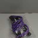 FateFan Multifunction Tension Rope, 6-Tube Elastic Yoga Pedal Puller Resistance Band, Natural Latex Tension Rope Fitness Equipment, for Abdomen/ Waist/ Arm/ Leg Stretching Slimming Training (Purple)