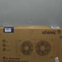 shinic Window Fan with Reversible Airflow Quiet, Twin 9" Blades, Full Remote Control, 3 Functions-3 Speeds, Bathroom Kitchen Window Exhaust Fan, Width Adjustable (From 23.5" to 37") ETL Certified
