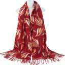 Winter Pashmina Scarf Shawl-Super Soft Warm Fashion Leopard Pashmina Wrap for Women Travel