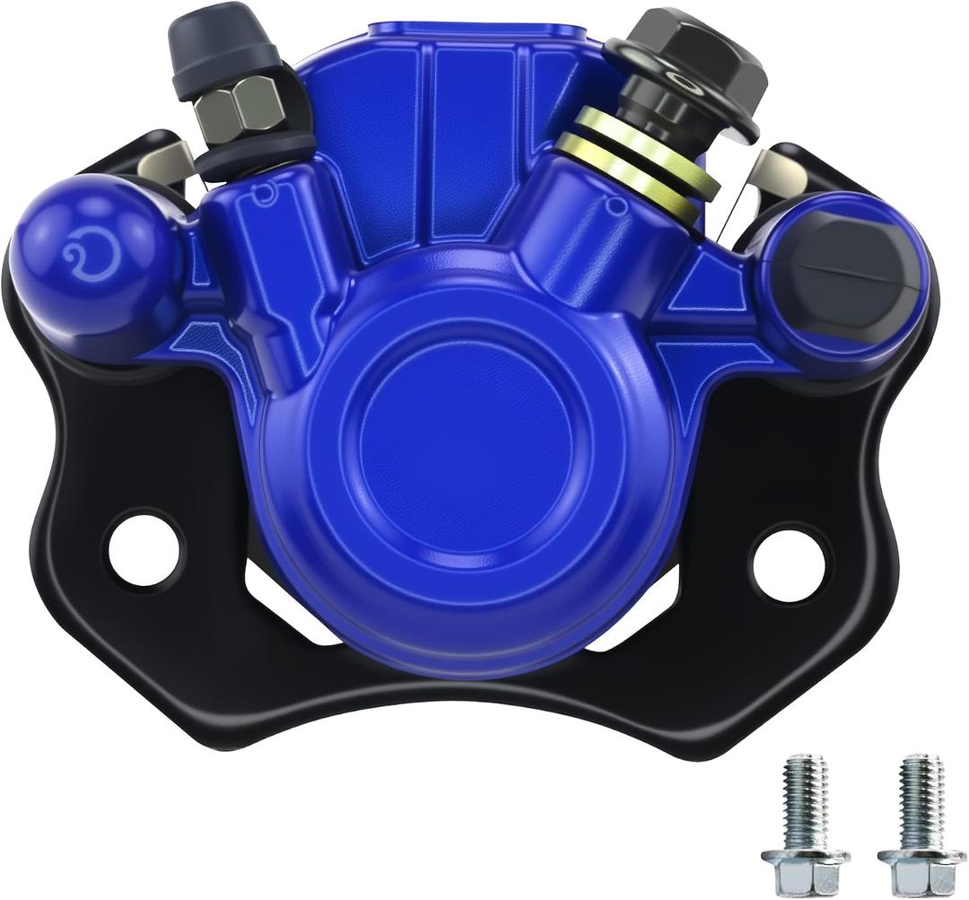 PRO BAT Hydraulic Rear Disc Brake Caliper System/Pads for 125cc 250cc ATV Quad PIT PRO Dirt Bike Buggy (Blue)