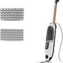 Shark SteamSpot Steam Mop with Steam Blaster Technology, White, S2001 | 3 Steam Modes, 2 Washable Dirt Grip Pads, XL Removable Tank, Lightweight, Targeted Steam, Steam Sanitization on Hard Floors