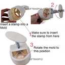 White Mooncake Moon Cake Molds , Traditional, Cookie Cutter Molds 125g