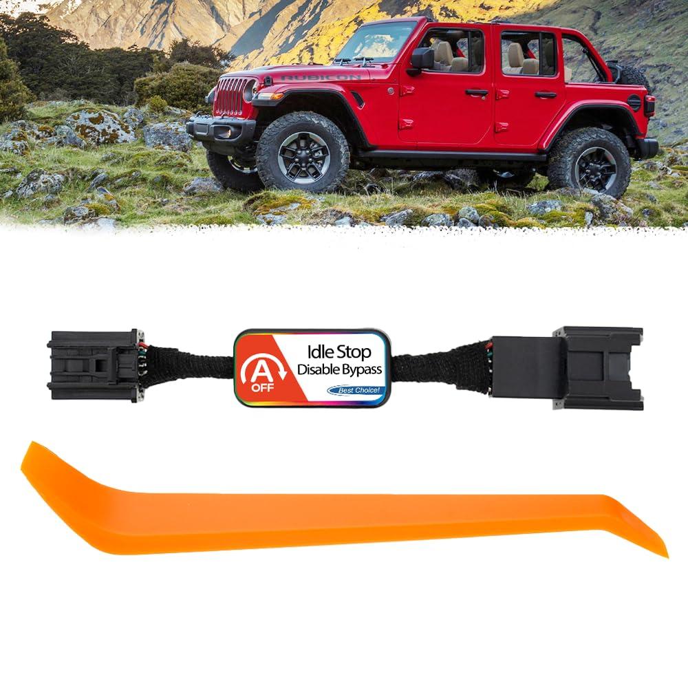 Auto Start Stop Eliminator for 2018-2024 J-eep Wrangler JL & 2020-2024 Gladiator JT Auto Stop Eliminator Engine Auto Stop/Start Disable/Canceller-Plug Play Error Free Bypass