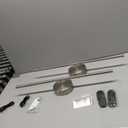 KARTOOSH Battery Operated Wall Sconces with Remote Control, Dimmable Wall Sconces Set of Two, 350Rotate, 3000K LED Nickel Wireless Wall Light for Living Room, Bedroom, Hallway, 24.4 Inch (2 Pack)