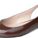 WONDERWAY Women Slingback Flat Pointed Toe Shoes for Dressy,Casual,Work,Wedding (6, Brown)