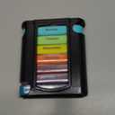 Weekly Pill Organizer, 1 Dispenser, 7 Stackable Compartments Four Times-a-Day - Morning, Noon, Evening, and Bedtime, Black