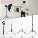 Light Stand for Photography,69in - 86in Portable Extendable Photo Video Tripod Stand,Heavy Duty Light Stand Lighting Tripod with 1/4" Screw for Strobe Light/Webcams/Cameras/Softbo