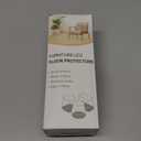 BUMACO 40Pcs Chair Leg Floor Protectors Chair Leg Protectors for Hardwood Floors Silicone Pads Covers to Protect Floors Universal L Clear Fit (1-5/16"~2")