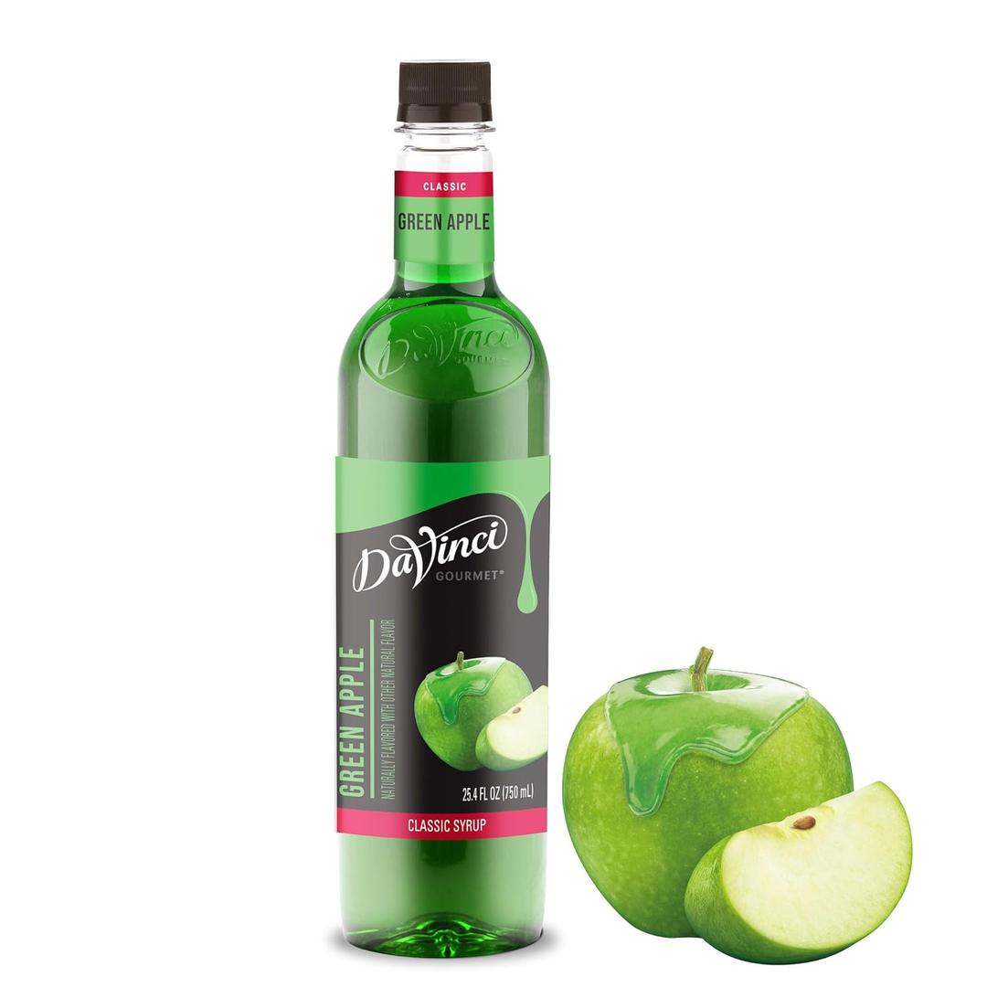 2 x DaVinci Gourmet Green Apple Syrup, 25.4 Fluid Ounces (Pack of 1) (EXP 11/30/26)