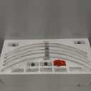 33" x 33" x 7" Round Fire Pit Wind Guard - Durable Fire Pit Glass Wind Guard with Aluminum Corner Brackets for Outdoor Firepit or Gas Fire Table, Easy Assembly