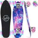 BELEEV 22 inch Skateboards for Kids, Cruiser Skateboard for Beginners Girls Boys Teens Adults, Mini Skateboards Classic Complete Skate Board with Skate T-Tool, Max Load 220 LBS