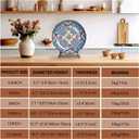 Plate Stands for Display,15.5 Inch Large wooden Plate Holder Display Stands,Frame holder stand for Book, Picture,plaque, Decorative Plate, Photo and Platter, Tabletop Art(1 Pack )
