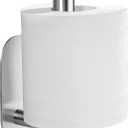 YIGII Toilet Paper Holder Self Adhesive - Adhesive Toilet Roll Holder no Drilling for Bathroom Stainless Steel Brushed (Silver)