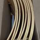 ALKB 28.4" Gold Christmas Tree Collar  9-Panel Snap-On Plastic Tree Skirt Replacement, Holiday Base Cover for 5-8 ft Artificial or Real Trees