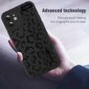 MOWIME Compatible with iPhone 11 Case with Strap Wrist, Cheetah Print Shockproof Soft TPU Protective Cover for Women Girls, Slim Anti Scratch Case for iPhone 11 6.1 Inch, Black