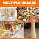 Burlap Table Runners- {12inx10yards}- Burlap Cloth Roll Used for Dining Runners, Crafts, Dresser Cover & Sackcloth - Natural Jute Runner Suitable for Event Decor, Thanksgiving Table & Weddings