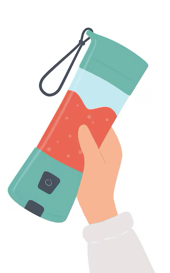 Portable Blender for Smoothies & Shakes  Cordless Personal Size Mini Blender with BAP Free Juice Cup, USB Rechargeable Suit for Sports/Picnic